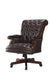 Calloway Tufted Adjustable Height Office Chair Dark Brown - Furniture Stars (Chicago, IL)