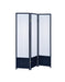 Calix 3-panel Folding Floor Screen Translucent and Black - Furniture Stars (Chicago, IL)
