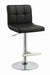 Lenny Adjustable Bar Stools Chrome and Black (Set of 2) - Furniture Stars (Chicago, IL)