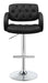 Brandi Adjustable Bar Stool Black and Chrome - Furniture Stars (Chicago, IL)