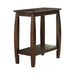 Raphael 1-shelf Chairside Table Cappuccino - Furniture Stars (Chicago, IL)