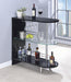 Adolfo 3-tier Bar Table Glossy Black and Clear - Furniture Stars (Chicago, IL)