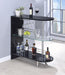 Adolfo 3-tier Bar Table Glossy Black and Clear - Furniture Stars (Chicago, IL)