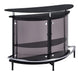 Amarillo 2-tier Bar Unit Black and Chrome - Furniture Stars (Chicago, IL)