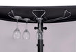 Amarillo 2-tier Bar Unit Black and Chrome - Furniture Stars (Chicago, IL)