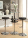 Gianella Glass Top Bar Table with Wine Storage Black and Chrome - Furniture Stars (Chicago, IL)