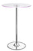 Thea LED Bar Table Chrome and Clear - Furniture Stars (Chicago, IL)