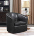 Turner Upholstery Sloped Arm Accent Swivel Chair Dark Brown - Furniture Stars (Chicago, IL)