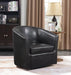 Turner Upholstery Sloped Arm Accent Swivel Chair Dark Brown - Furniture Stars (Chicago, IL)