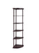Bonwick 5-shelf Corner Bookshelf Cappuccino - Furniture Stars (Chicago, IL)