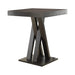 Freda Double X-shaped Base Square Bar Table Cappuccino - Furniture Stars (Chicago, IL)