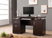 Tracy 2-drawer Computer Desk Cappuccino - Furniture Stars (Chicago, IL)