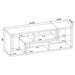 Velma Convertible TV Console and Bookcase White - Furniture Stars (Chicago, IL)