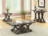 Shelly C-shaped Base End Table Cappuccino - Furniture Stars (Chicago, IL)