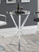 Denali Round Glass Top Bar Table Chrome - Furniture Stars (Chicago, IL)