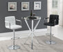 Denali Round Glass Top Bar Table Chrome - Furniture Stars (Chicago, IL)