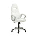 Bruce Adjustable Height Office Chair White and Silver - Furniture Stars (Chicago, IL)