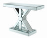 Lurlynn X-shaped Base Console Table Clear Mirror - Furniture Stars (Chicago, IL)
