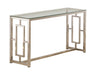 Merced Rectangle Glass Top Sofa Table Nickel - Furniture Stars (Chicago, IL)