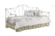Halladay Twin Metal Daybed with Floral Frame White - Furniture Stars (Chicago, IL)