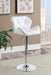 Berrington Adjustable Bar Stools Chrome and White (Set of 2) - Furniture Stars (Chicago, IL)