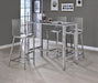 Juelia Bar Stools Chrome and Clear Acrylic (Set of 2) - Furniture Stars (Chicago, IL)