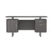 Lawtey Floating Top Office Desk Weathered Grey - Furniture Stars (Chicago, IL)