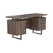 Lawtey Floating Top Office Desk Weathered Grey - Furniture Stars (Chicago, IL)