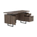 Lawtey Floating Top Office Desk Weathered Grey - Furniture Stars (Chicago, IL)