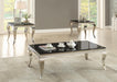 Luna Square End Table Chrome and Black - Furniture Stars (Chicago, IL)
