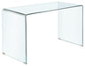 Ripley Glass Writing Desk Clear - Furniture Stars (Chicago, IL)