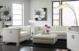 Chaviano Tufted Upholstered Sofa Pearl White - Furniture Stars (Chicago, IL)