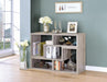 Velma Convertable Bookcase and TV Console Grey Driftwood - Furniture Stars (Chicago, IL)