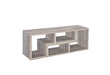 Velma Convertable Bookcase and TV Console Grey Driftwood - Furniture Stars (Chicago, IL)