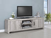 Burke 2-drawer TV Console Grey Driftwood - Furniture Stars (Chicago, IL)