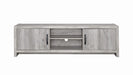 Burke 2-drawer TV Console Grey Driftwood - Furniture Stars (Chicago, IL)