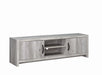 Burke 2-drawer TV Console Grey Driftwood - Furniture Stars (Chicago, IL)