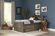 Wrangle Hill Twin Storage Bed Gun Smoke - Furniture Stars (Chicago, IL)