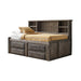 Wrangle Hill Twin Storage Daybed Gun Smoke - Furniture Stars (Chicago, IL)