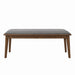 Alfredo Upholstered Dining Bench Grey and Natural Walnut - Furniture Stars (Chicago, IL)