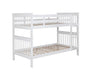Chapman Twin Over Twin Bunk Bed White - Furniture Stars (Chicago, IL)