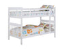 Chapman Twin Over Twin Bunk Bed White - Furniture Stars (Chicago, IL)