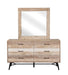 Marlow Rectangular Dresser Mirror Rough Sawn Multi - Furniture Stars (Chicago, IL)
