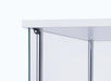 Bellatrix Rectangular 4-shelf Curio Cabinet White and Clear - Furniture Stars (Chicago, IL)