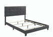 Mapes Tufted Upholstered Queen Bed Charcoal - Furniture Stars (Chicago, IL)