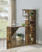 Belvedere 5-shelf Bar Table Storage Antique Nutmeg - Furniture Stars (Chicago, IL)