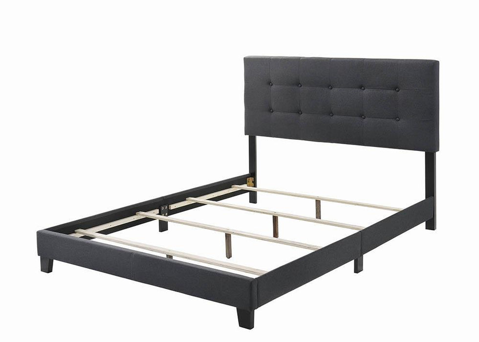 Mapes Upholstered Tufted Full Bed Charcoal - Furniture Stars (Chicago, IL)