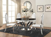 Anchorage Oval Back Side Chairs Cream and Chrome (Set of 2) - Furniture Stars (Chicago, IL)