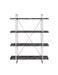 Grimma 4-shelf Bookcase Rustic Grey Herringbone - Furniture Stars (Chicago, IL)