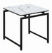 Clark 3-piece Occasional Set White and Dark Gunmetal - Furniture Stars (Chicago, IL)